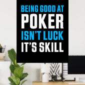 Gut im Poker sein Poster (Heimbüro)