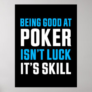Gut im Poker sein Poster