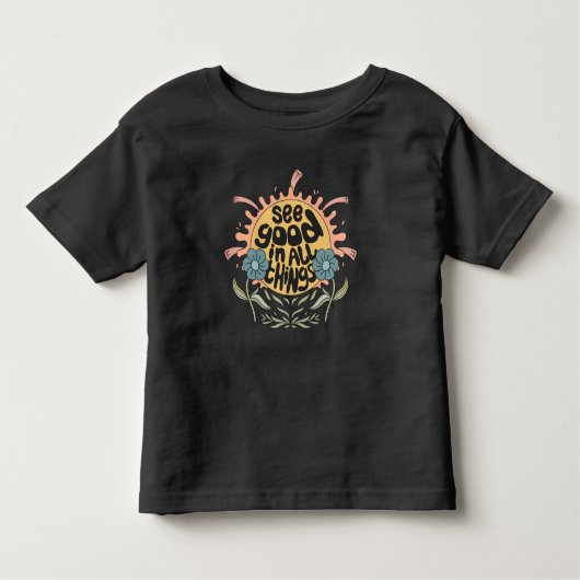Gut in allen Dingen finden Hippie Graphic Kleinkind T-shirt (Vorderseite)