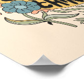 Gut in allen Dingen finden Hippie Graphic Poster (Ecke)