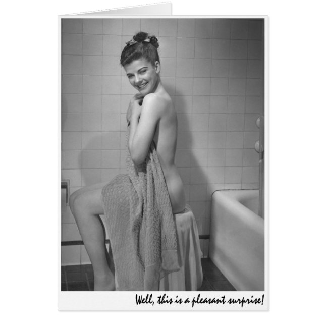 "Gut, ist dieses eine angenehme Überraschung! " (Vorne)