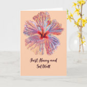 Gut kaputte Armbanduhr Karte (Gelbe Blume)