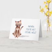 GUT - Kitty Cat - Karte (Gelbe Blume)