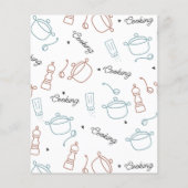 Gut kochen mit Liebe-Muster-Kissen (Rückseite)