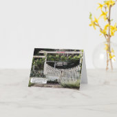 GUT - KOMME ZUHAUSE! Gefaltete Grußkarte Karte (Gelbe Blume)