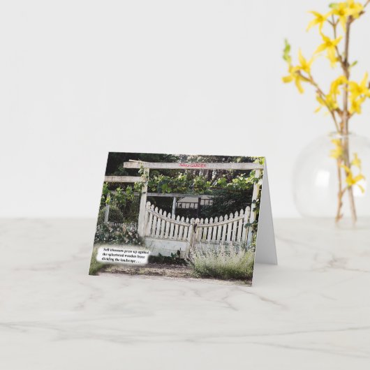 GUT - KOMME ZUHAUSE! Gefaltete Grußkarte Karte (Gelbe Blume)