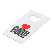 Gut Kreditkartenflaschenöffner (Vorderseite Schrägansicht)