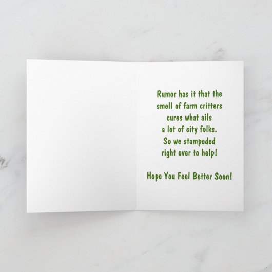 Gut - Kühe Karte (Innenseite)