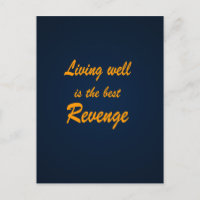 Gut leben ist die beste Rache