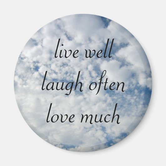 gut leben lachen oft Liebe viel Magnet (Vorne)