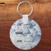 gut leben lachen oft Liebe viel Schlüsselanhänger (Vorderseite)