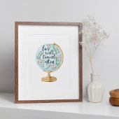 Gut leben, oft reisen poster