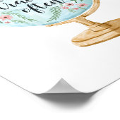 Gut leben, oft reisen poster (Ecke)