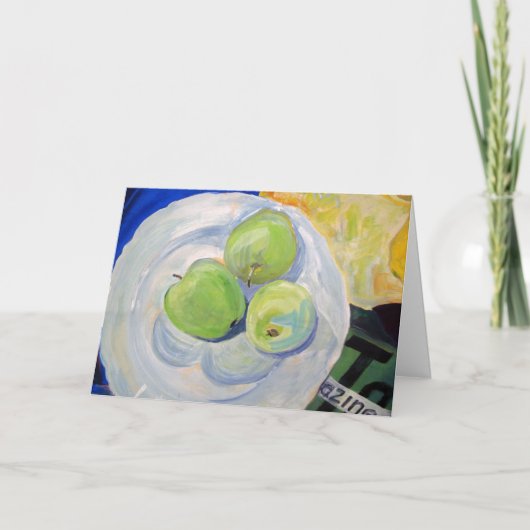 Gut machen, Apfelkarten malen Karte (Vorderseite)