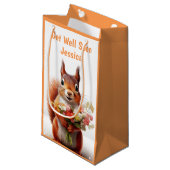Gut machen, bald Eichhörnchen Niedlichen Personali Kleine Geschenktüte (Vorderseite Schrägansicht)