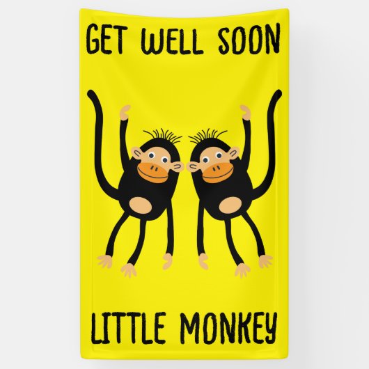 Gut machen bald Kleiner Affe Banner (Vertikal)