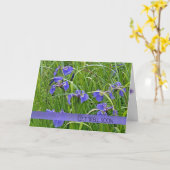 Gut machen bald Wildblume-Iris im Gras Karte (Gelbe Blume)