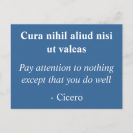 Gut machen - Cicero inspirierendes Zitat Postkarte