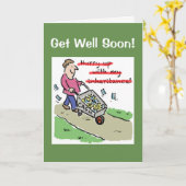 Gut machen - Dunkler Spaß Karte (Gelbe Blume)