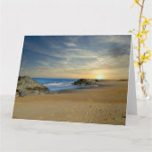 Gut machen, eine friedliche, einfache Erholung wün Karte (Gelbe Blume)