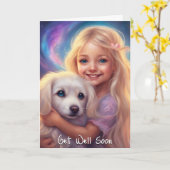 Gut machen - geklappte Grußkarte Karte (Gelbe Blume)