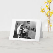 Gut machen - in den 40er Jahren Karte (Gelbe Blume)