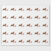 Gut machen - Service-Hund - Schokolade Labrador Geschenkpapier (Flach)