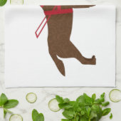 Gut machen - Service-Hund - Schokolade Labrador Küchentuch (Gefaltet)