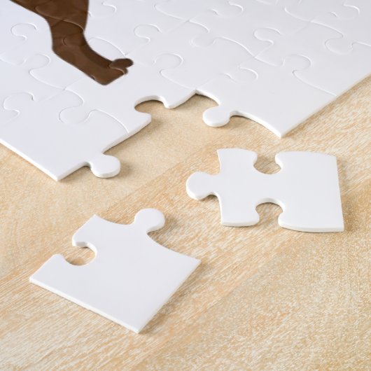 Gut machen - Service-Hund - Schokolade Labrador Puzzle (Seite)
