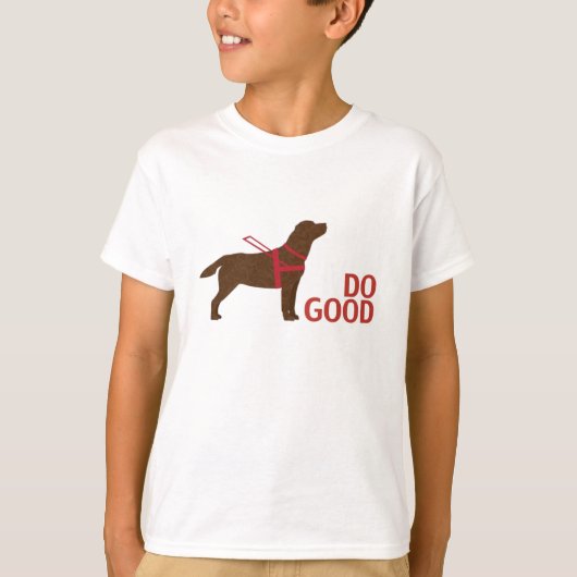Gut machen - Service-Hund - Schokolade Labrador T-Shirt (Vorderseite)