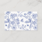 Gut modernes blaues Brautparty Begleitkarte (Rückseite)