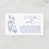 Gut modernes blaues Brautparty Begleitkarte (Vorderseite)