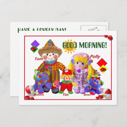 GUT MORGEN! Postkarte (Vorne/Hinten)