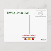 GUT MORGEN! Postkarte (Rückseite)