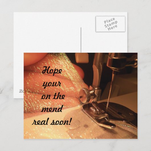 Gut nähen Postkarte (Vorne/Hinten)