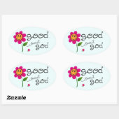 Gut ohne Gott (mit glücklicher Blume) Stickers (Blatt)