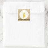 Gut ohne Gott Quadratischer Aufkleber (Tasche)