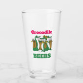 GUT! Pint Glass Crocodile BEERS 16oz Glas (Vorderseite)
