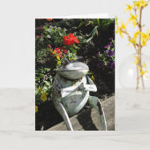 Gut, Prachtfrosch Karte (Gelbe Blume)