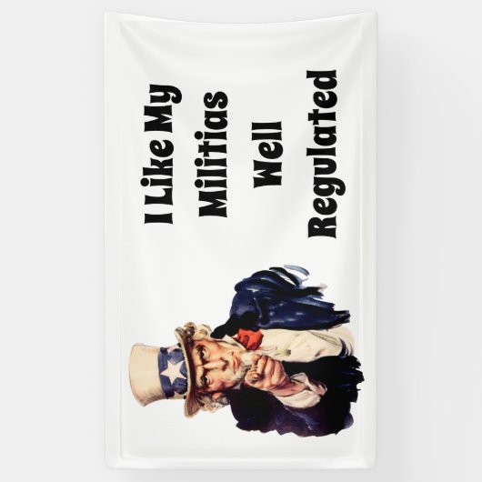 Gut regulierte Miliz Banner (Vertikal)