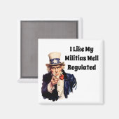 Gut regulierte Miliz Magnet (Vorderseite/Rückseite)
