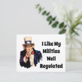Gut regulierte Miliz Postkarte (Stehend Vorderseite)