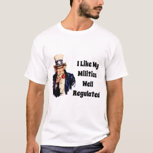 Gut regulierte Miliz T-Shirt