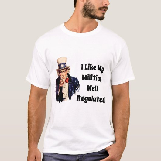 Gut regulierte Miliz T-Shirt (Vorderseite)