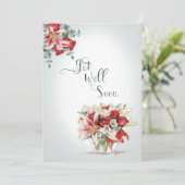 Gut Rote Rosen und Lilies Florist Bouquet (Stehend Vorderseite)