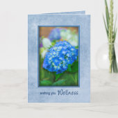 Gut, schönes Blue Hydrangea in 3D Karte (Vorderseite)