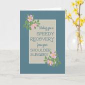 Gut, Schulterkarte, rosafarbene Operation. Karte (Gelbe Blume)