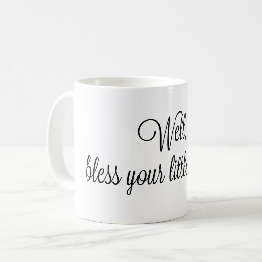 Gut segnen Sie Ihre wenige Herz 11OZ Tasse (Vorderseite Links)