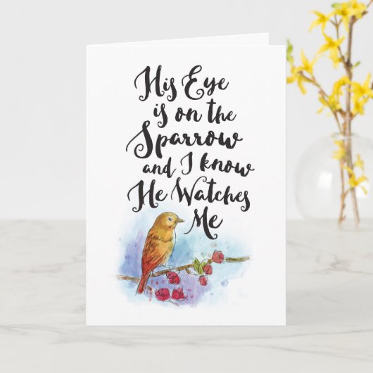 Gut - sein Auge ist auf dem Sparrow Karte (Gelbe Blume)