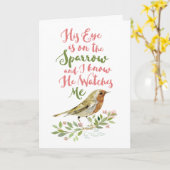 Gut - sein Auge ist auf der Sparrow-Pastel Karte (Gelbe Blume)